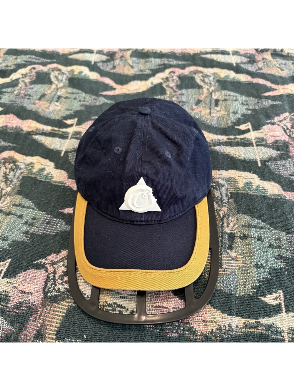 Cookies Dispensary 420 Blue/Gold Weed Strapback Mens Hat OSFM